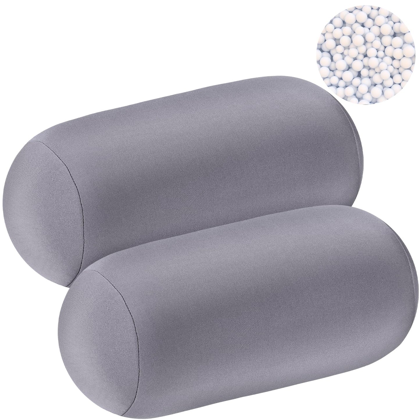Slumblr® Microbead Soft Roll Pillow (2 Pcs)