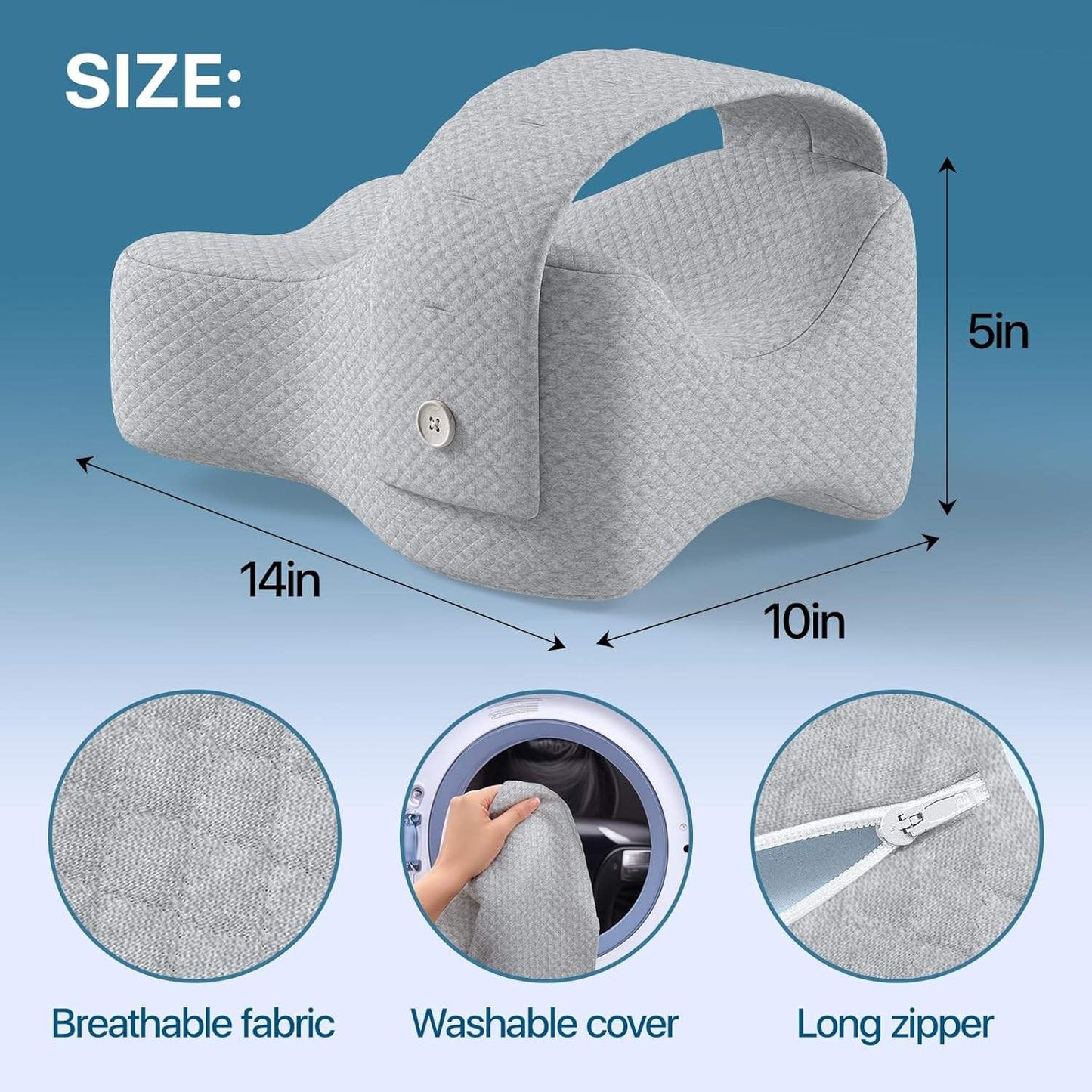 Slumblr® Memory Foam Support Cushion with Adjustable Strap