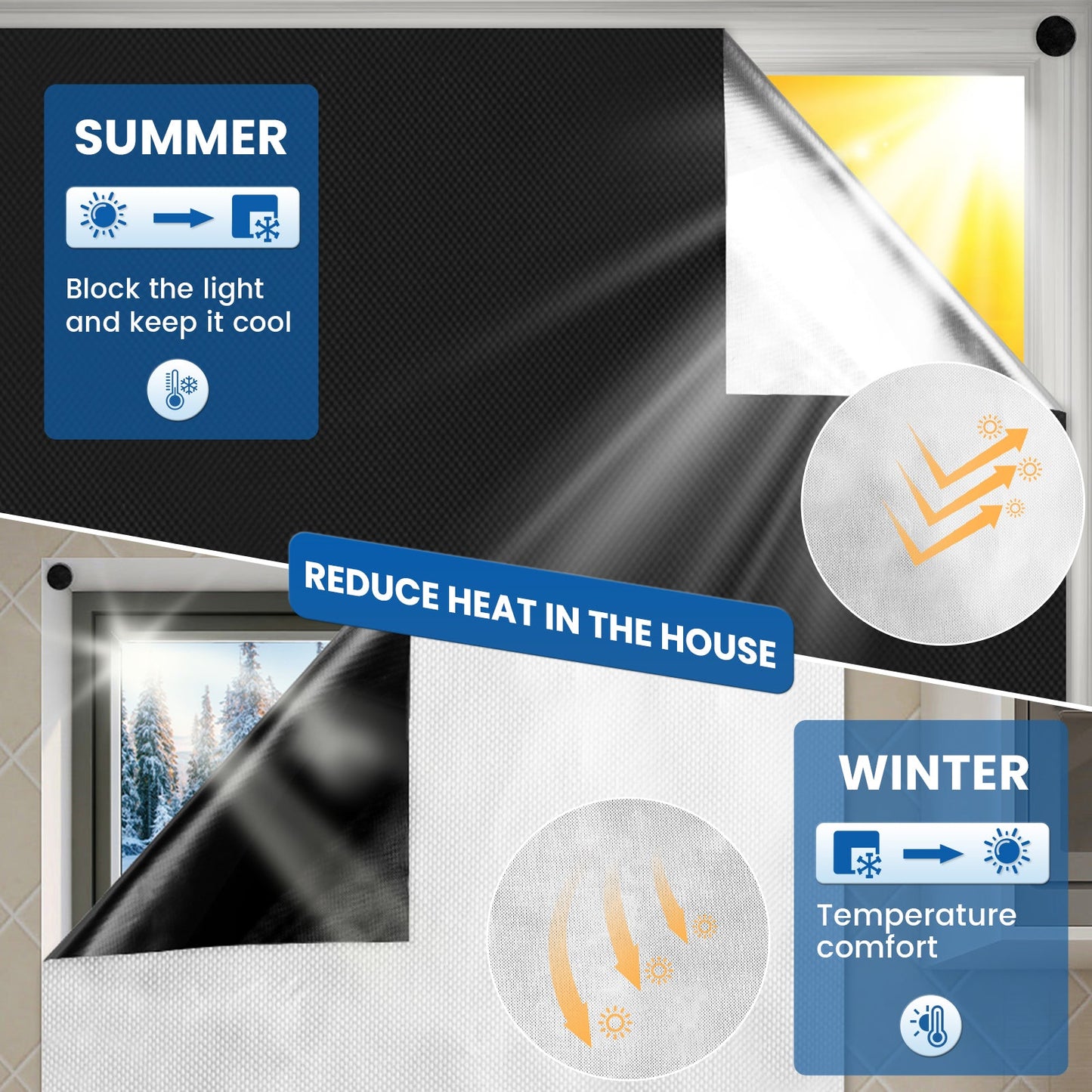 Slumblr® Magnetic Portable Blackout Window Shades