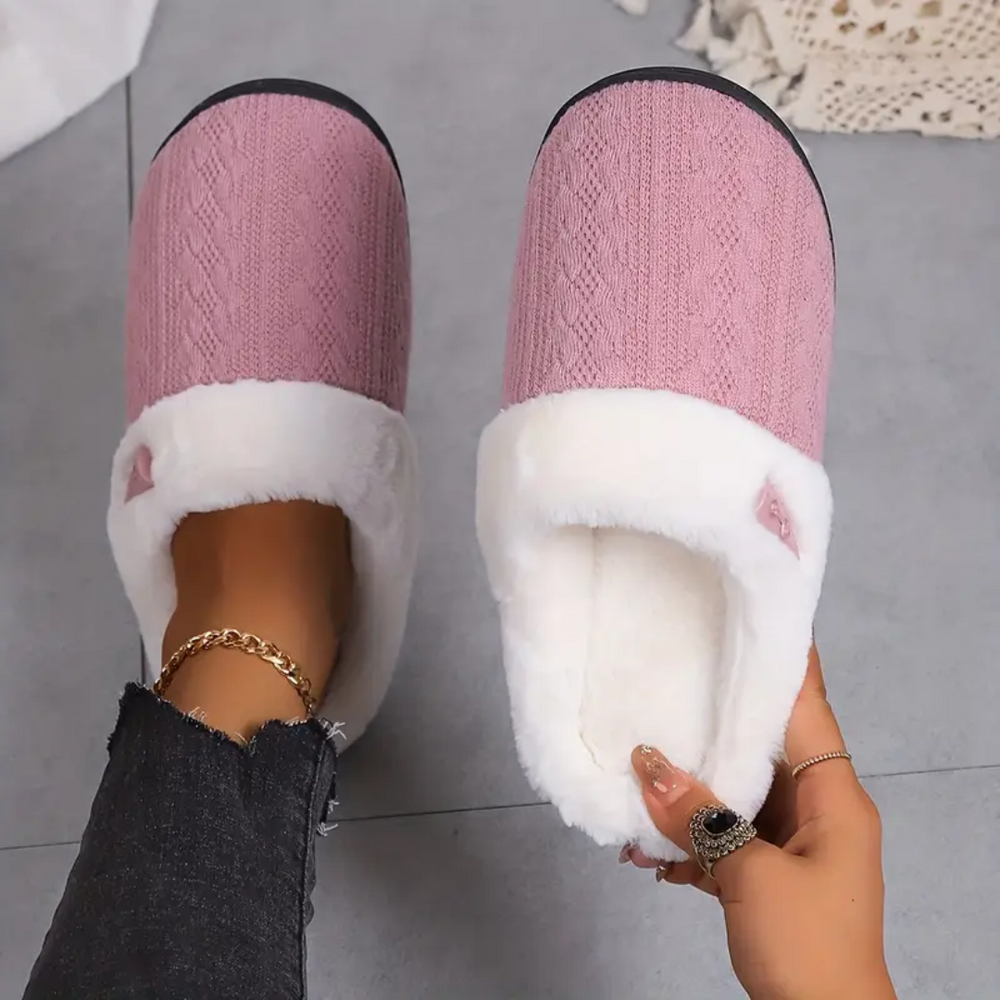 Slumblr® Fluffy Plush House Slippers