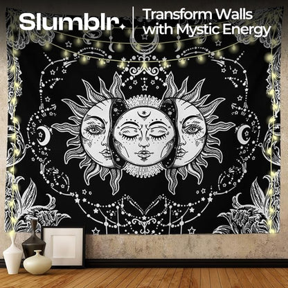 Slumblr® Star & Moon Embroidered Constellation Tapestry