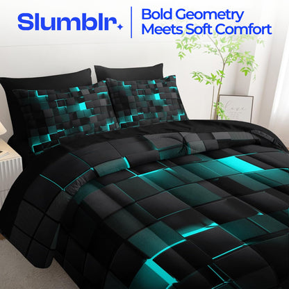 Slumblr® Modern Geometric Bedding Set