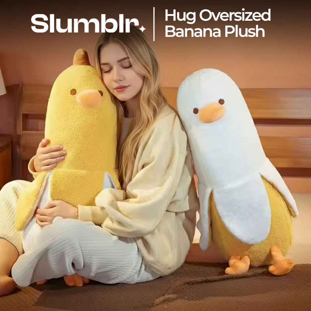 Slumblr® Banana Duck Hugging Plush Pillow