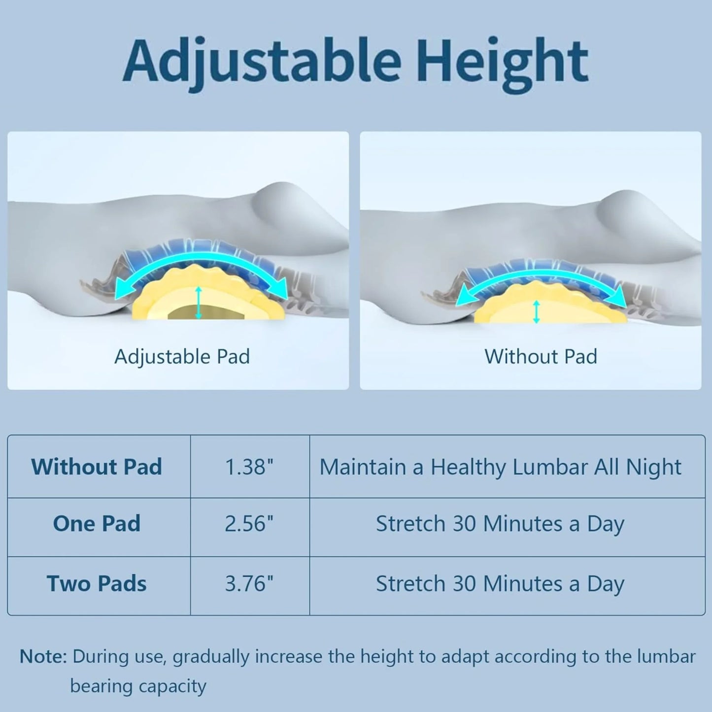 Slumblr® High Rebound Memory Foam Lumbar Pillow