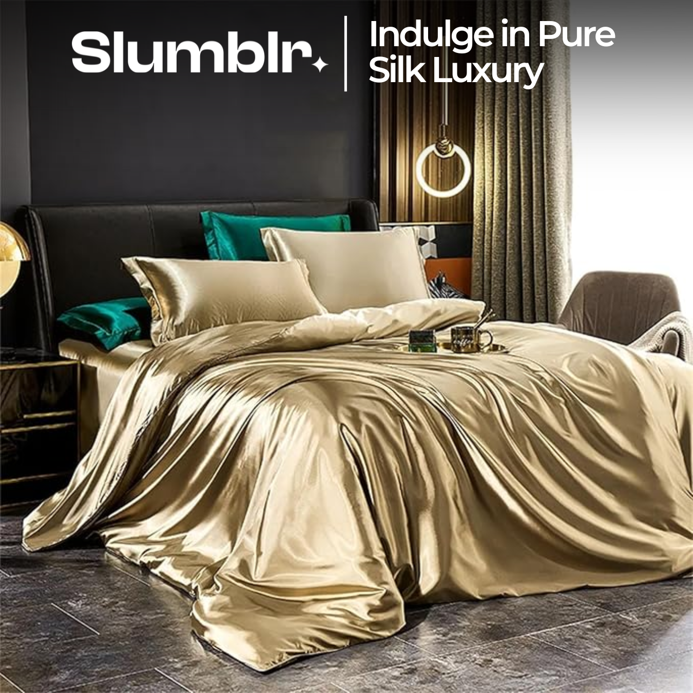 Slumblr® Luxury Mulberry Silk Bedding Set (4pcs)