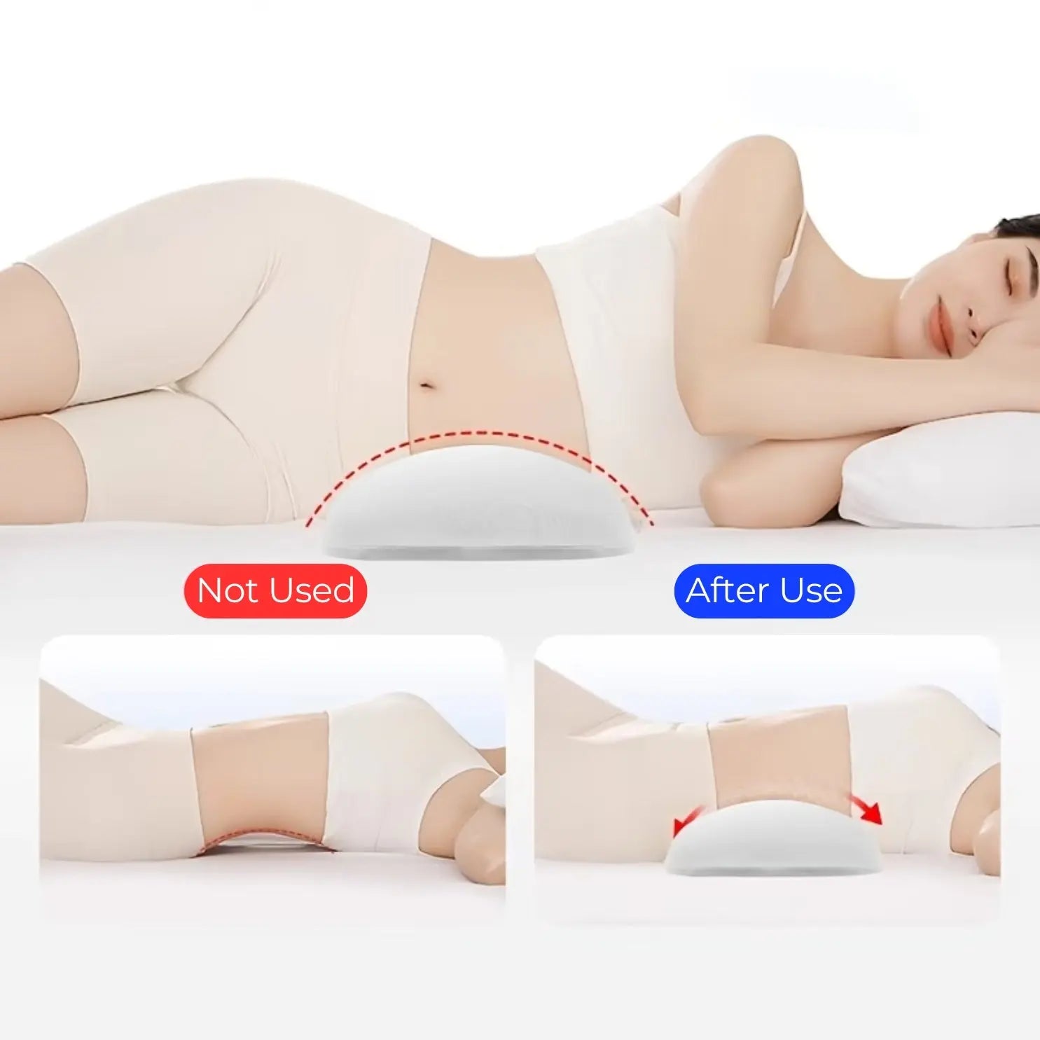 Slumblr® Lumbar Memory Foam Support Cushion Slumblr