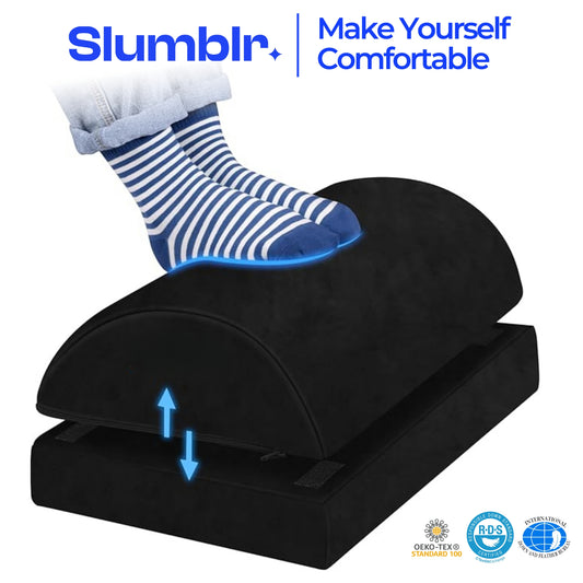 Slumblr® Adjustable Ergonomic Under-Desk Footrest