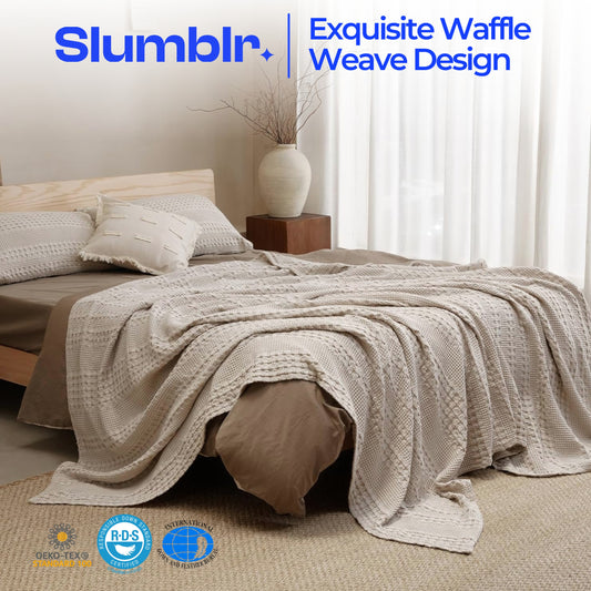 Slumblr® Cotton Waffle Weave Summer Blanket