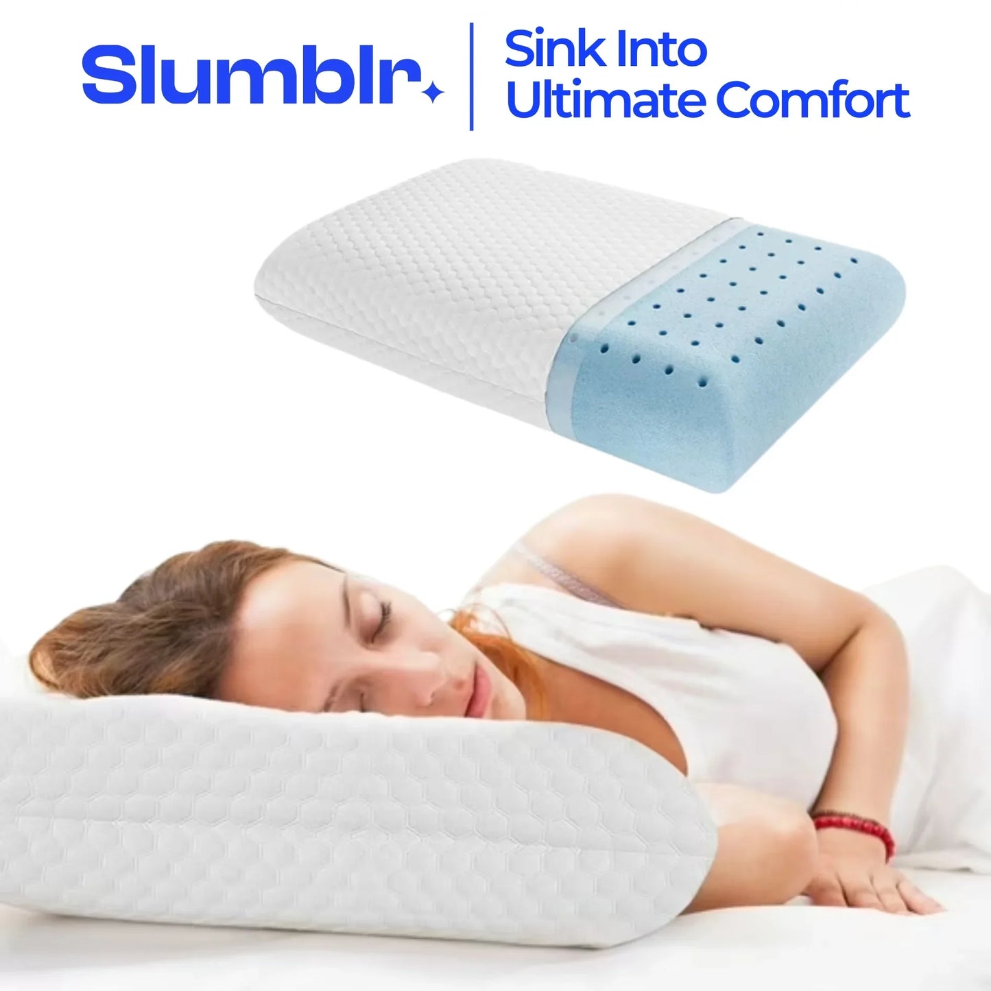 Slumblr® Ventilated Memory Foam Comfort Cushion