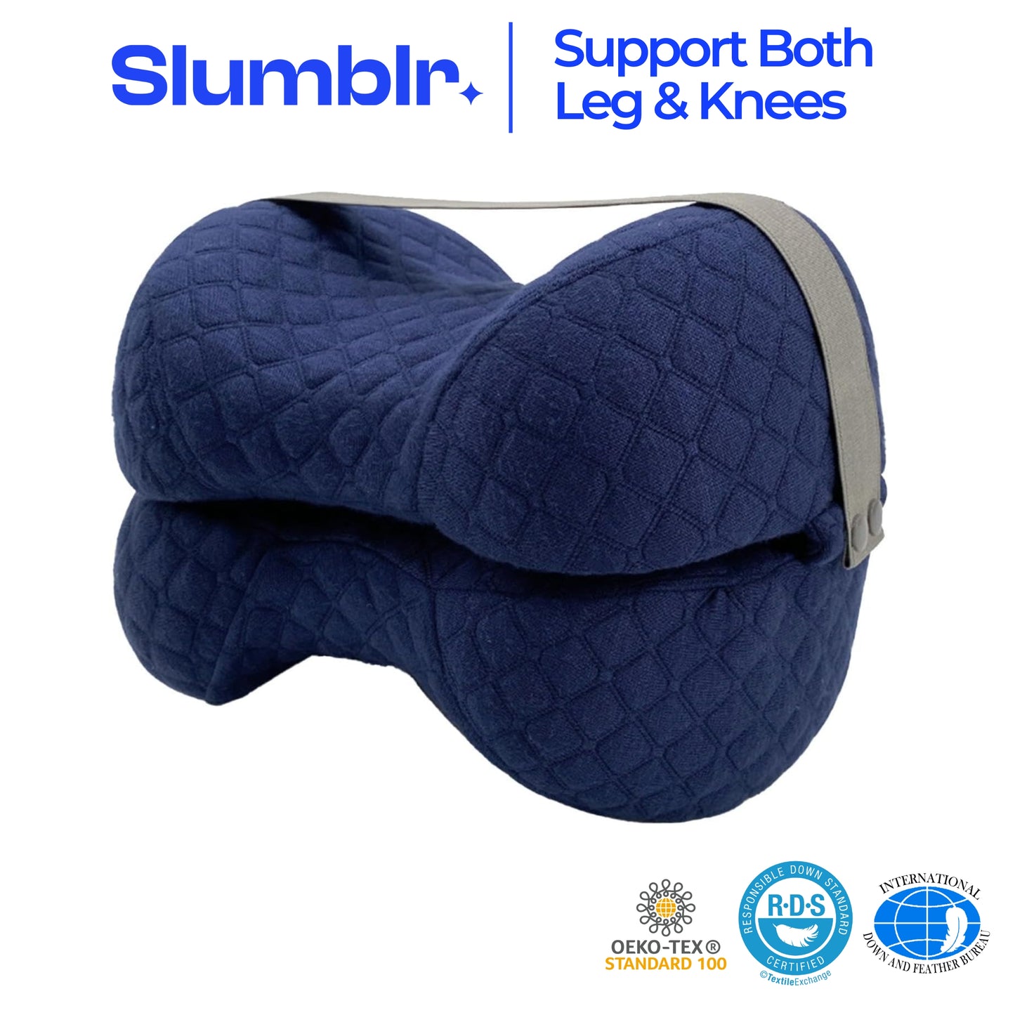 Slumblr® Knitted Memory Foam Leg Pillow