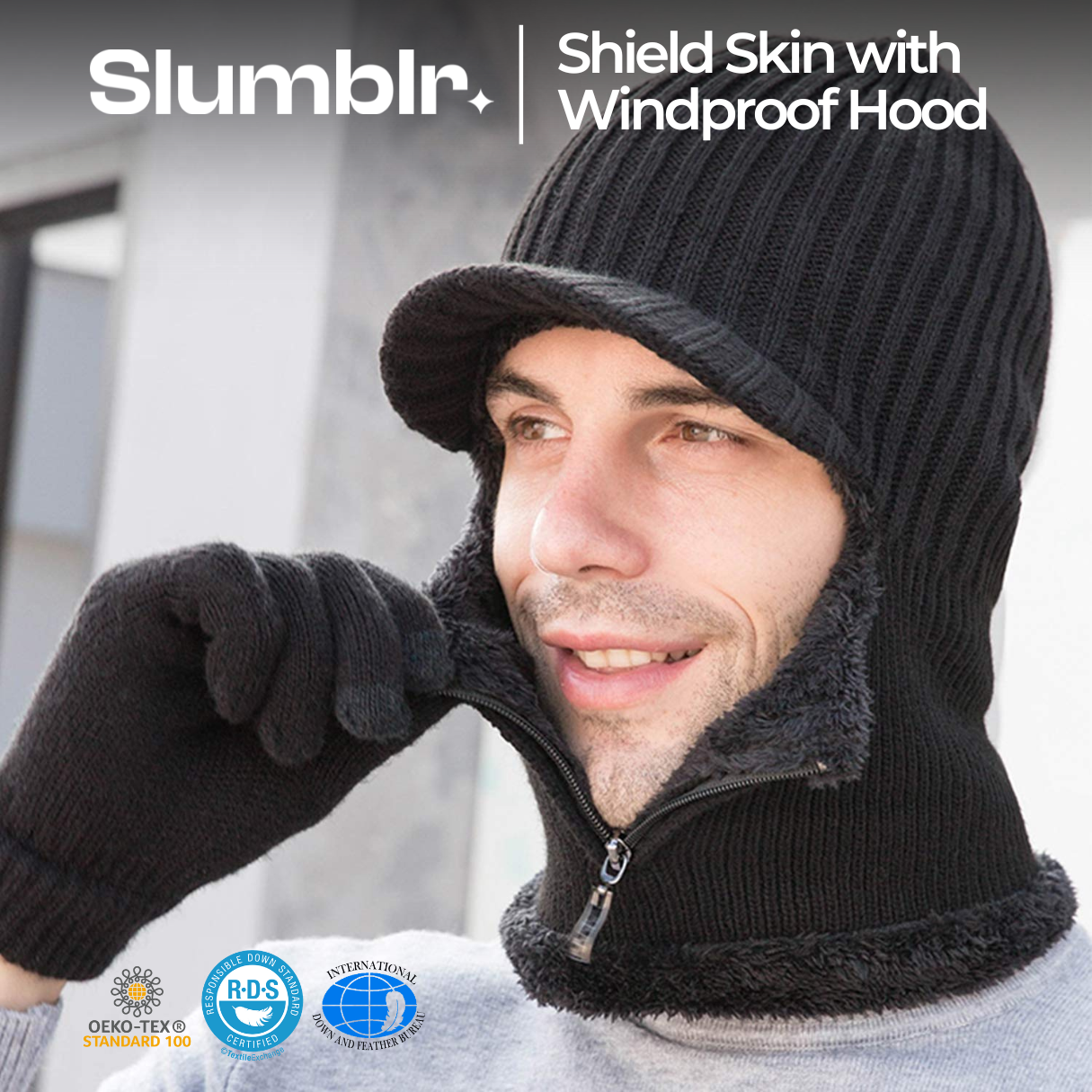 Slumblr® Winter Fleece Balaclava Beanie