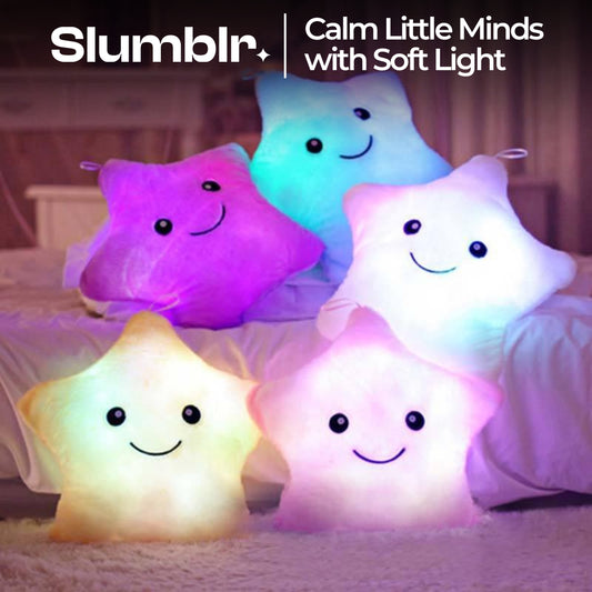 Slumblr® Twinkle Star LED Plush Pillow