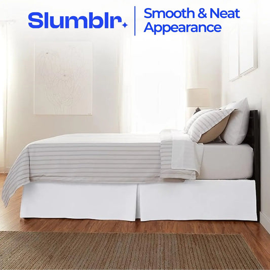 Slumblr® Solid Queen Bed Skirt Dust Ruffle Slumblr