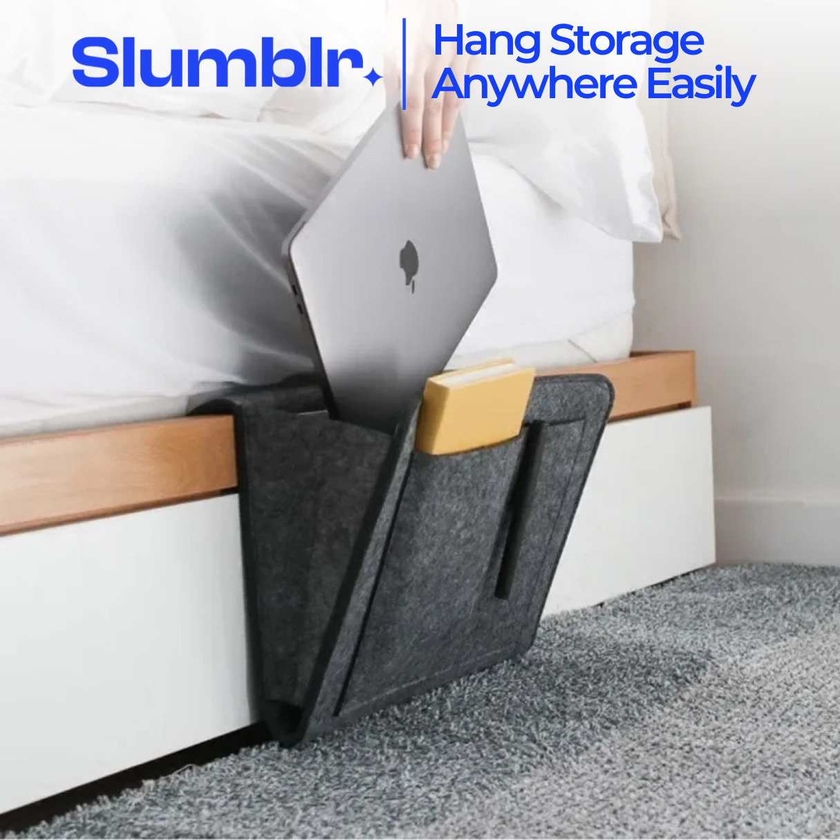 Slumblr® Felt Bedside Hanging Storage Bag