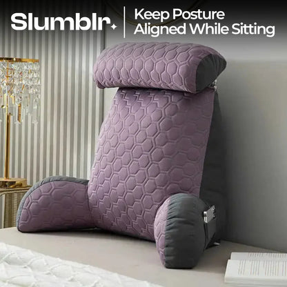 Slumblr® Cool Silk Reading Pillow with Pockets