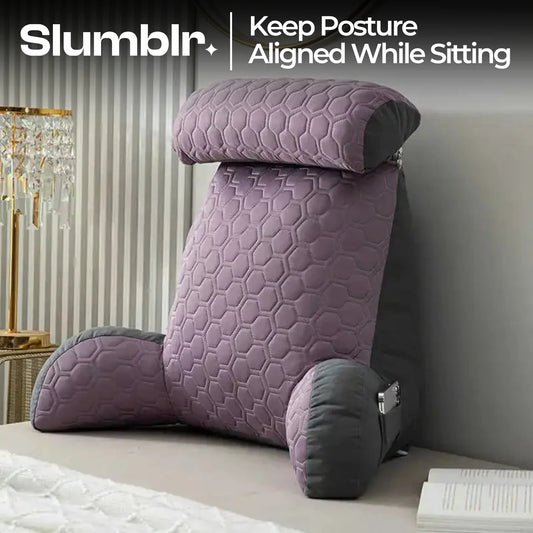 Slumblr® Cool Silk Reading Pillow with Pockets