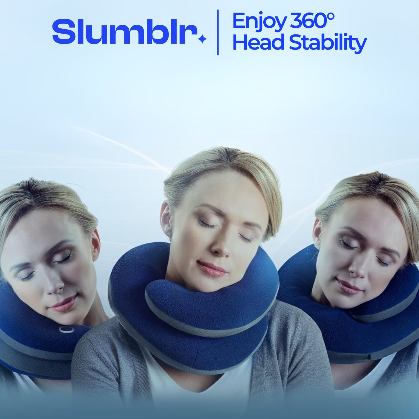 Slumblr® Double-Support Travel Neck Pillow