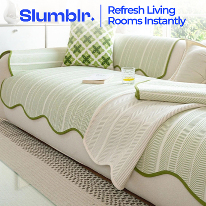 Slumblr® Cooling Herringbone Sofa Cover