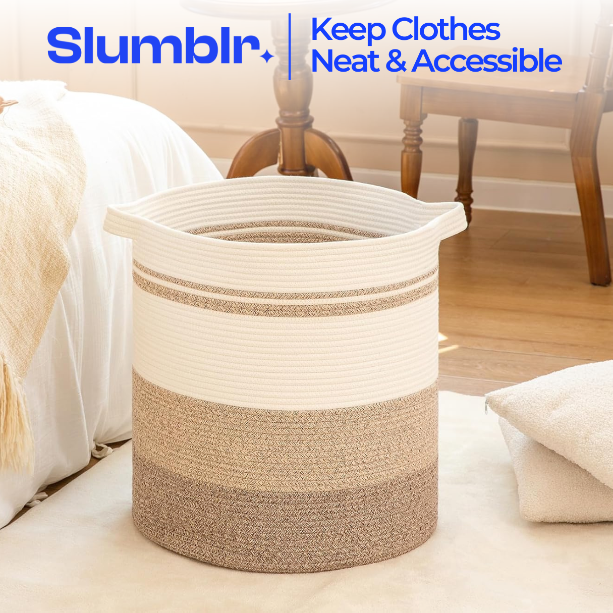 Slumblr® Woven Laundry Storage Basket