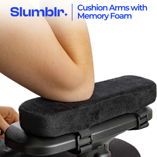 Slumblr® Memory Foam Chair Armrest Pads