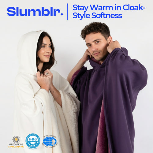 Slumblr® Plush Cloak Hoodie Blanket Sweatshirt