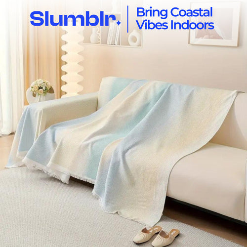 Slumblr® Rainbow Waffle Grid Elastic Sofa Cover