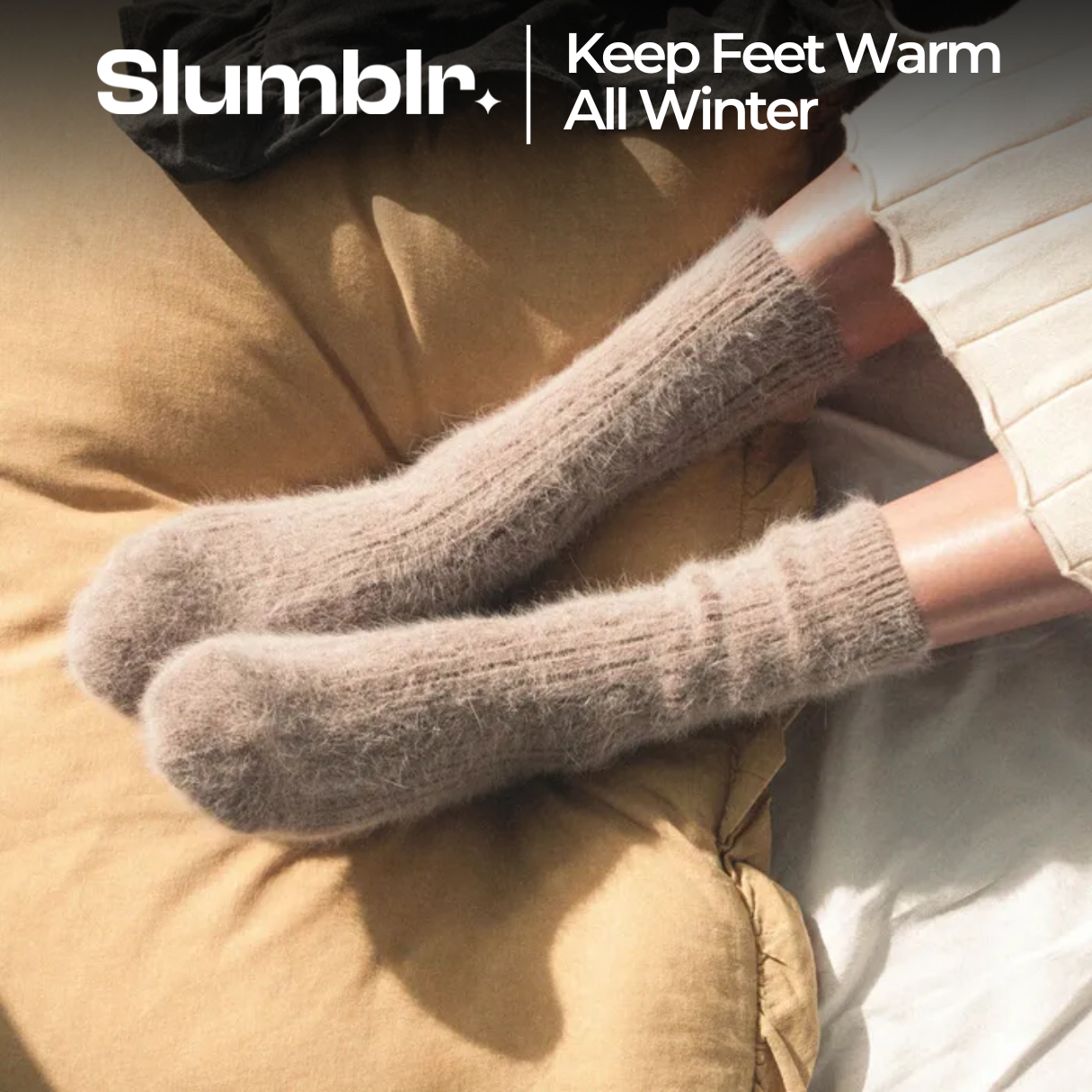 Slumblr® Women’s Cashmere Wool Socks (2 Pairs)