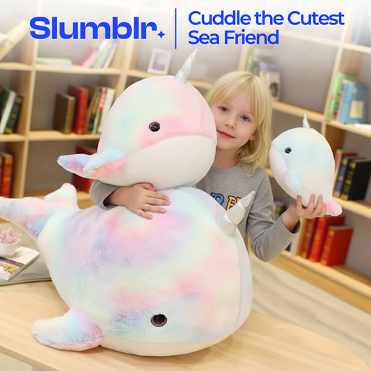 Slumblr® Narwhal Plush Rainbow Toy