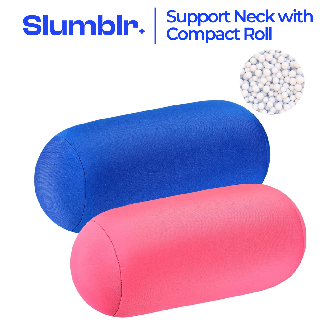 Slumblr® Microbead Soft Roll Pillow (2 Pcs)
