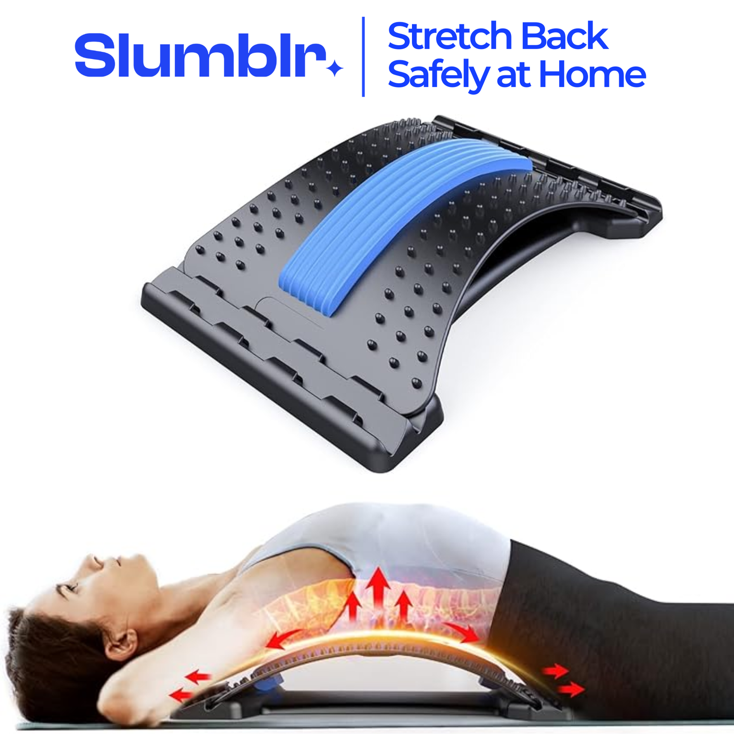 Slumblr® Adjustable Multi-Level Back Stretcher