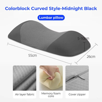 Slumblr® Lumbar Memory Foam Support Cushion Slumblr