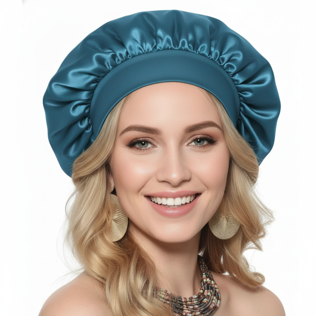 Slumblr® Satin Wide-Brim Shower Cap