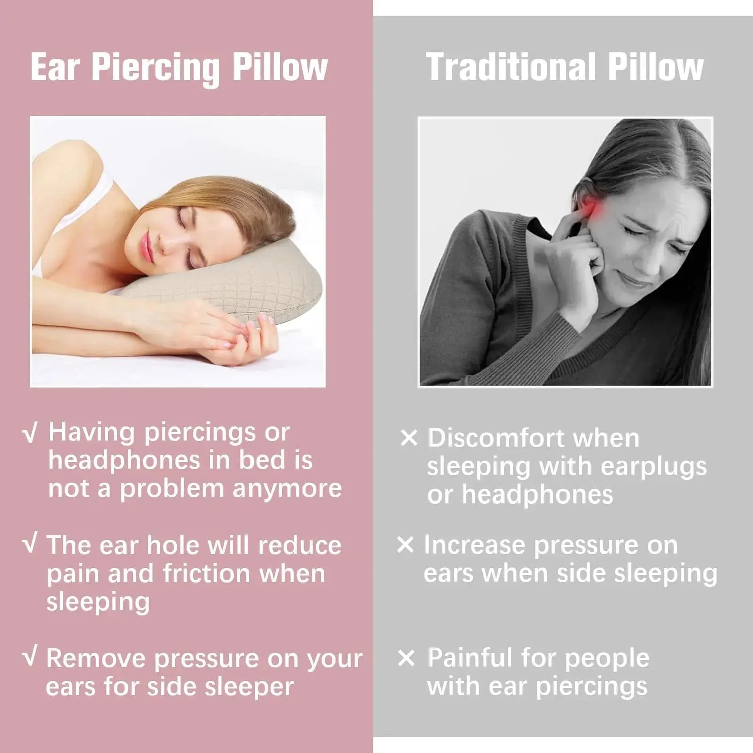 Slumblr® Cotton Comfort Ear Pillow Slumblr