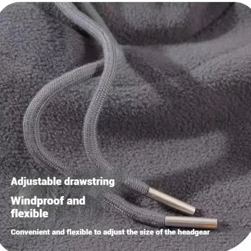 Riding Winter Warm Hat with Mask and Neck Warmer 3-in-1 Windproof Balaclava for Men and Women Cycling Cold Weather Protection