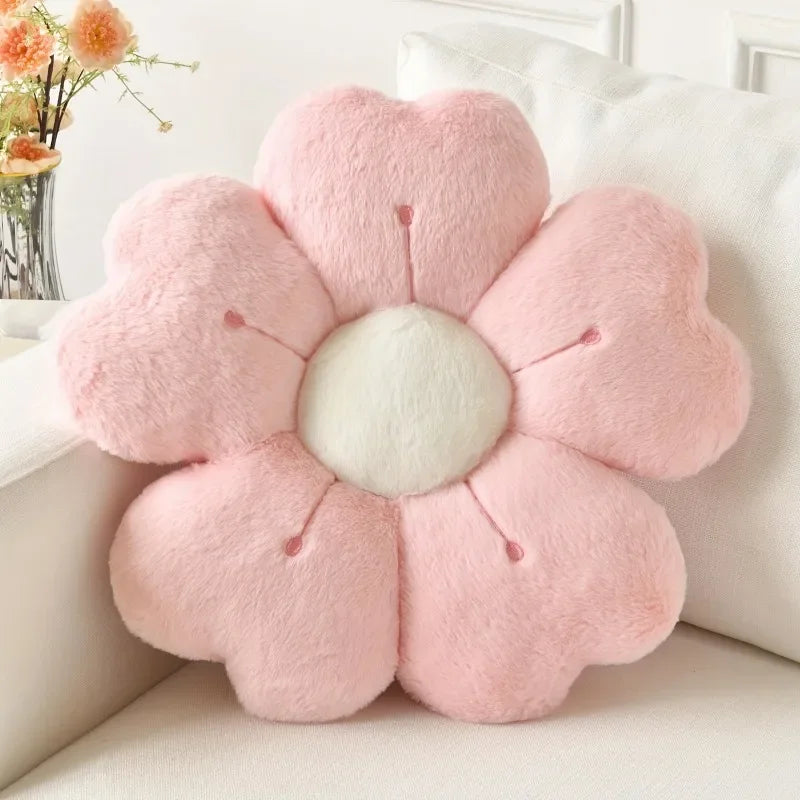 Flower-Shaped Plush Throw Pillow - Comfortable and Cute Mattress and Sofa Decor Cushion, Chair Cushion floor cushion