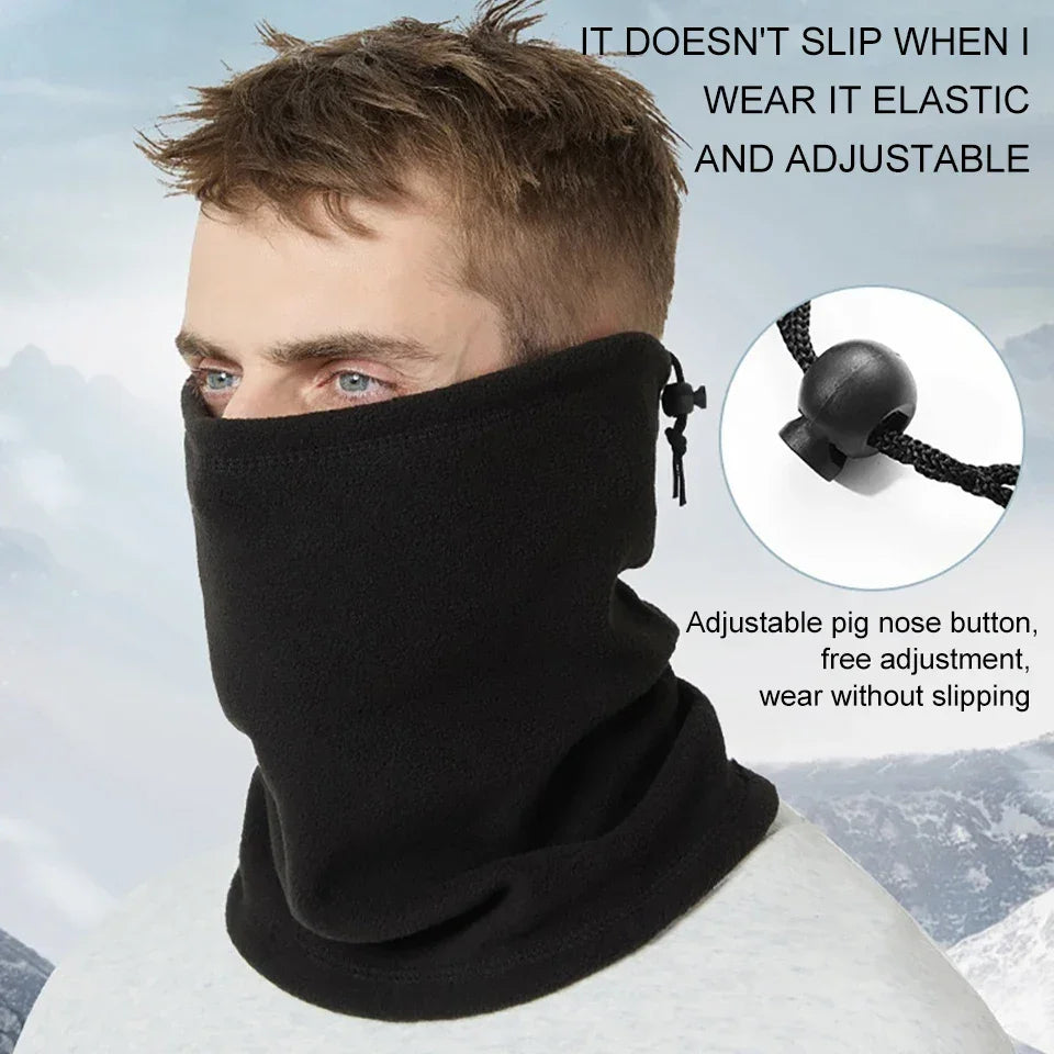 KoKossi Mask Winter Warm Balaclava Motorcycle Half Face Mask Windproof Fleece Cycling Cap Sport Scarf Ski Bicycle Running