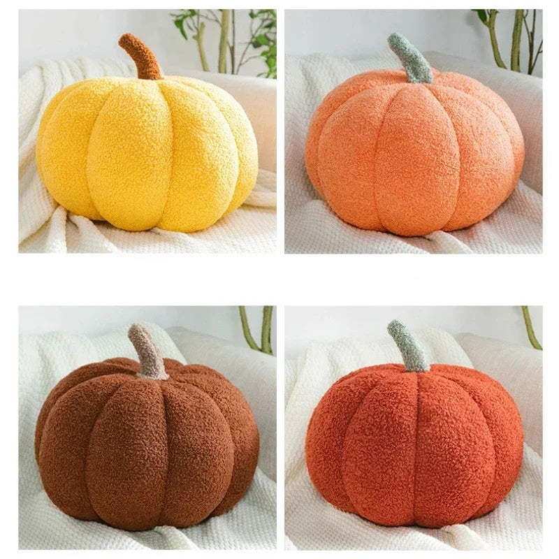 New Decorative Cushion Activity Plush Nordic Ins Sofa Backrest Orange Pumpkin Pillow for Living Room Cute Pillow Home Decoration