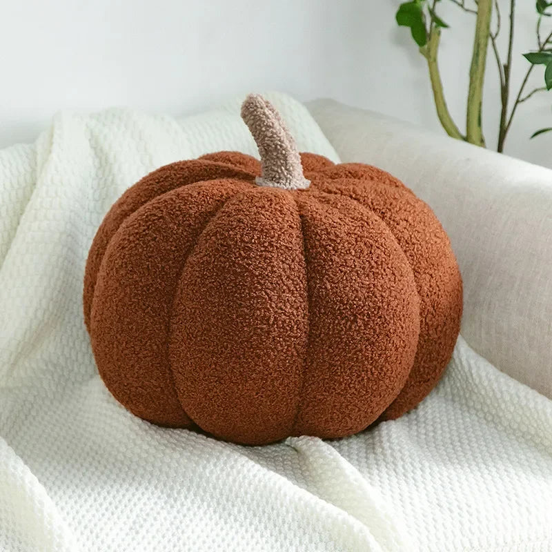 New Decorative Cushion Activity Plush Nordic Ins Sofa Backrest Orange Pumpkin Pillow for Living Room Cute Pillow Home Decoration