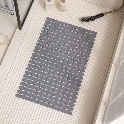1pc Bathtub Mat Non Slip, Shower Mat for Inside Shower, Suction Cups Design and Drain Holes, 27.5 X 15.7 Inch / 40x70cm Safe Mat