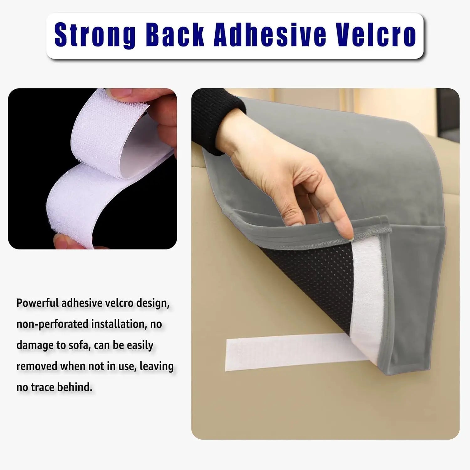 New Fashion Velvet Chaise Lounge Headrest with Non-Slip Base Adjustable Fixed Neck Support Car Headrest