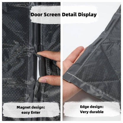 Waterproof Door Screen Coldproof Thicken Door Cutain with Cotton Warm Self-Closing Magnetic Screen Door in Winter for Household