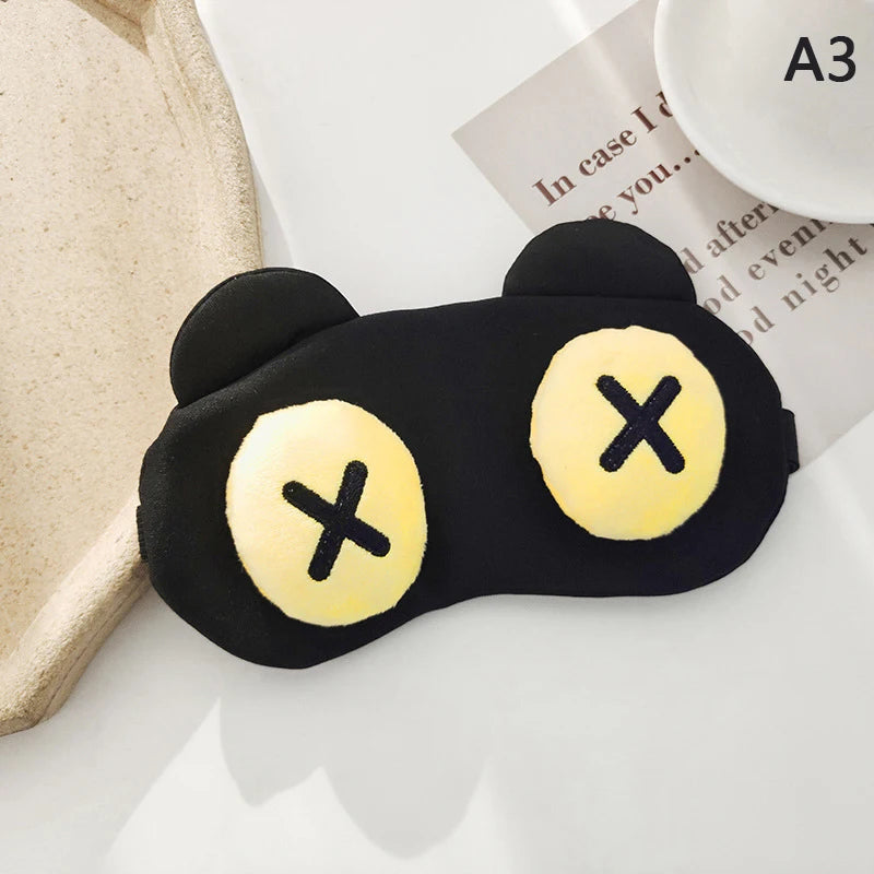 Cartoon Sleep Eye Mask Cute Funny Anime Eye Cover Sleeping Mask Kids Eye Shade Band Blindfolds Sleep Aids Travel Rest Eyepatch