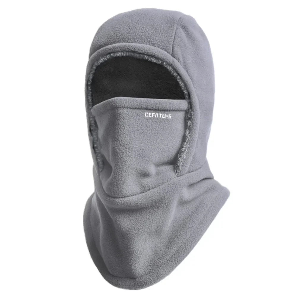 Fleece Balaclava Cycling Cap Cold-proof Windproof Warm Hood and Hat Thicken Thermal Ski Windproof Cap Women Men