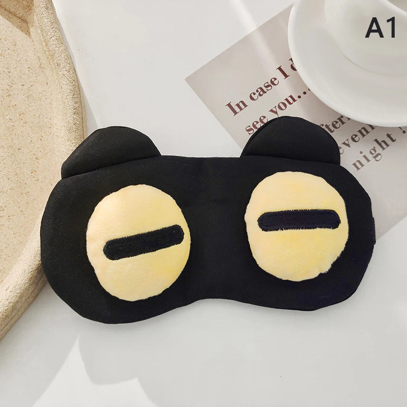 Cartoon Sleep Eye Mask Cute Funny Anime Eye Cover Sleeping Mask Kids Eye Shade Band Blindfolds Sleep Aids Travel Rest Eyepatch