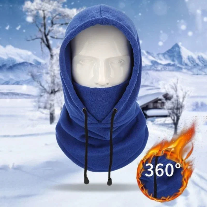 Winter Thermal Fleece Balaclava Scarf Ski Face Mask Neck Warmer Snood Hood Hat Windproof Cold Warm Riding Cap Sports Outdoor