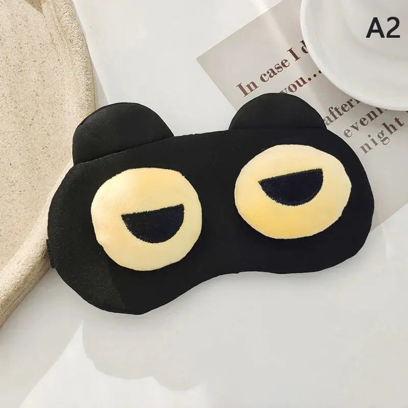 Cartoon Sleep Eye Mask Cute Funny Anime Eye Cover Sleeping Mask Kids Eye Shade Band Blindfolds Sleep Aids Travel Rest Eyepatch