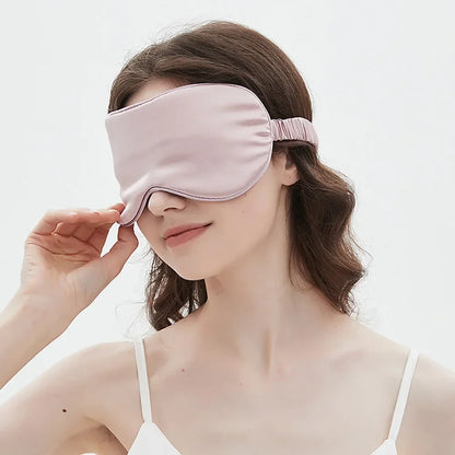 100% Mulberry Silk Sleep Mask for Man and Woman Eye Cover Large Blindfold for Total Blackout Size 20X8.5cm