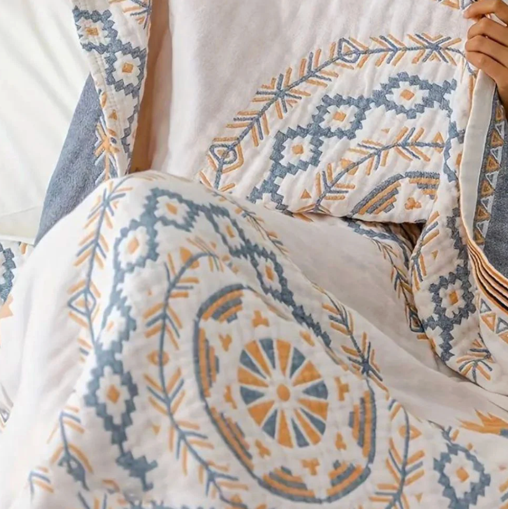 Slumblr® Nordic Cotton Gauze Boho Throw Blanket