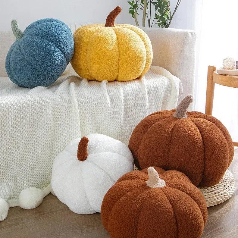 New Decorative Cushion Activity Plush Nordic Ins Sofa Backrest Orange Pumpkin Pillow for Living Room Cute Pillow Home Decoration