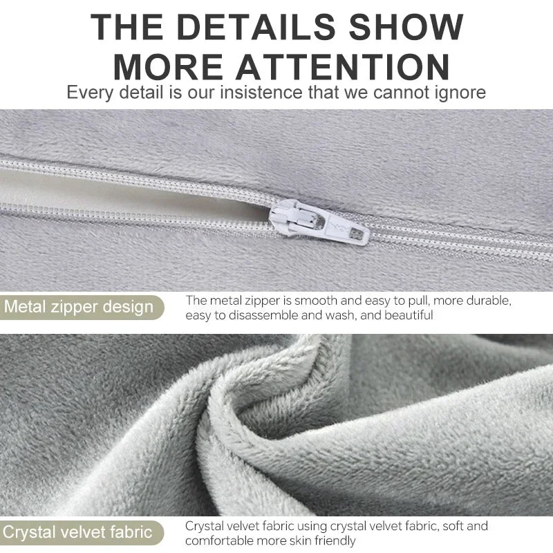 Eyelash Extension Flannel Pillows Half Moon Memory Foam Leg Pillow Back And Head Support Grafted Eyelashes For Beauty Salon Use